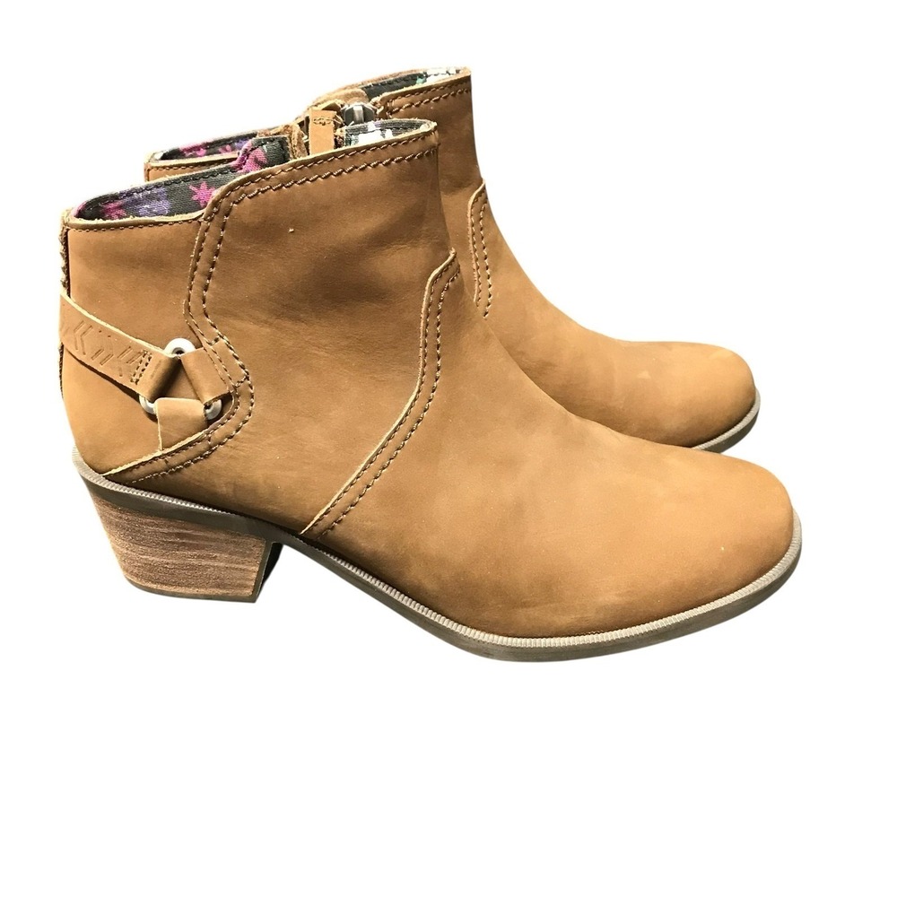 Teva foxy Brown Leather Ankle Boots 1008317‎ Womens size 9